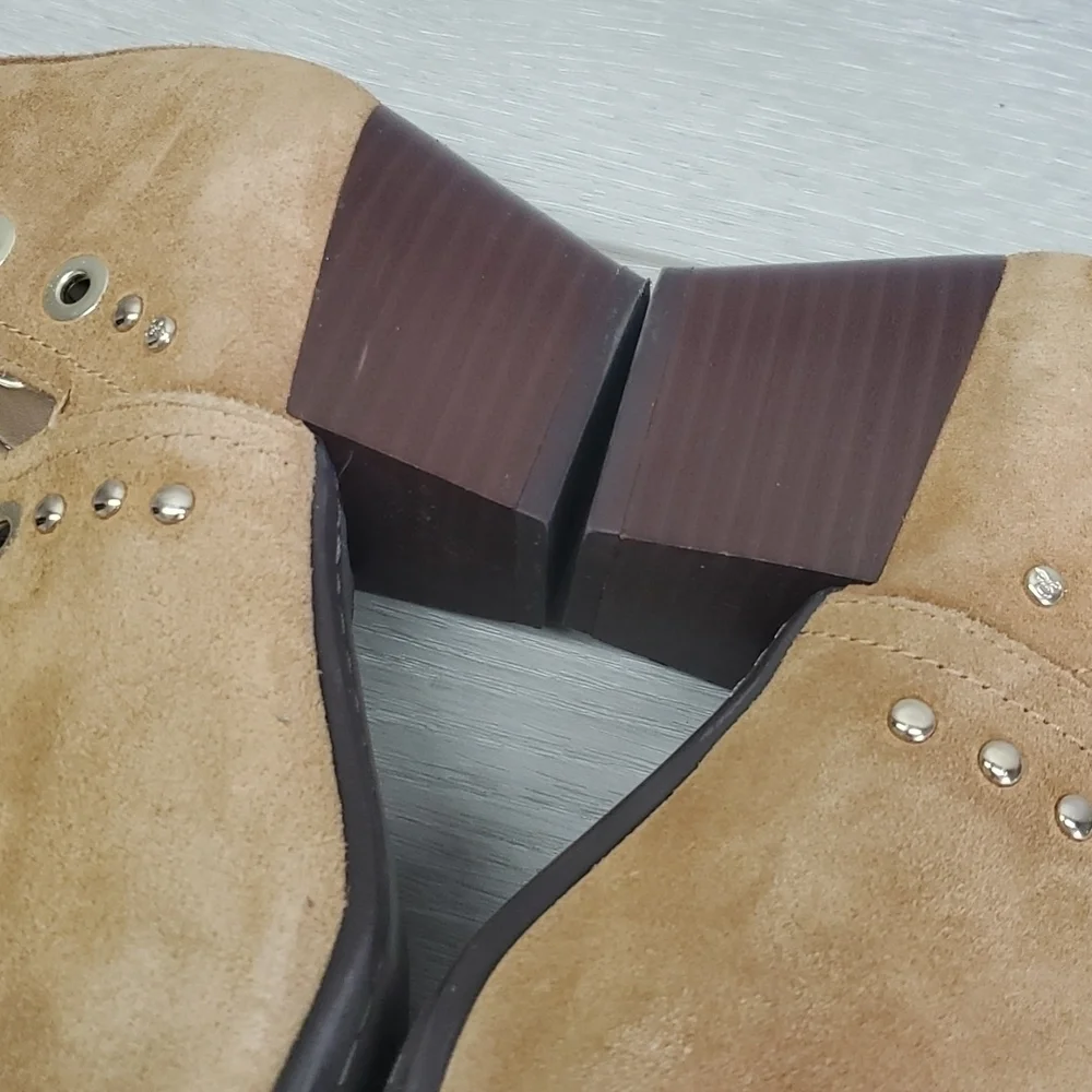 Sam Edelman Womens Rubin Grommet  Ankle Booties Western Boho shoes sz 8M